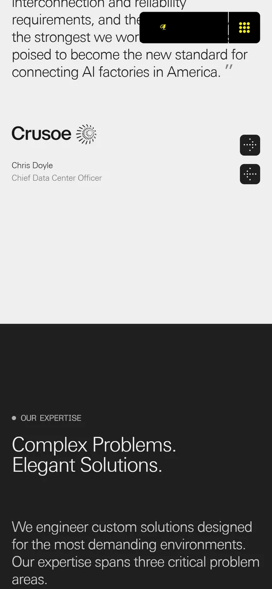 Gridline Energy responsive view