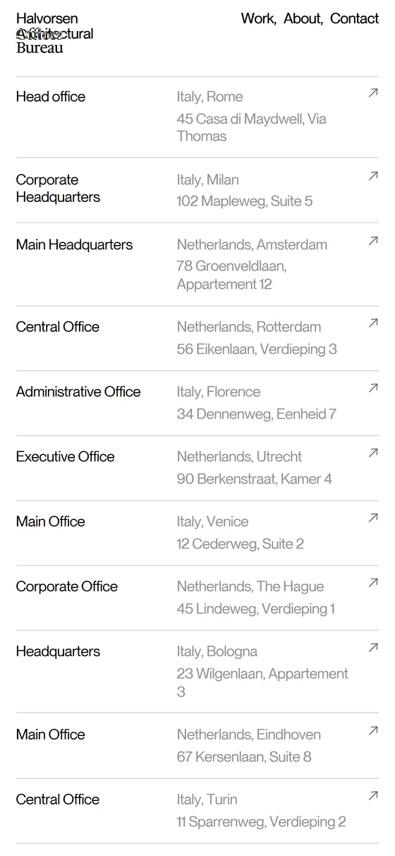 Halvorsen Bureau responsive view
