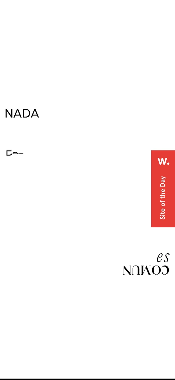 Nada Común responsive view
